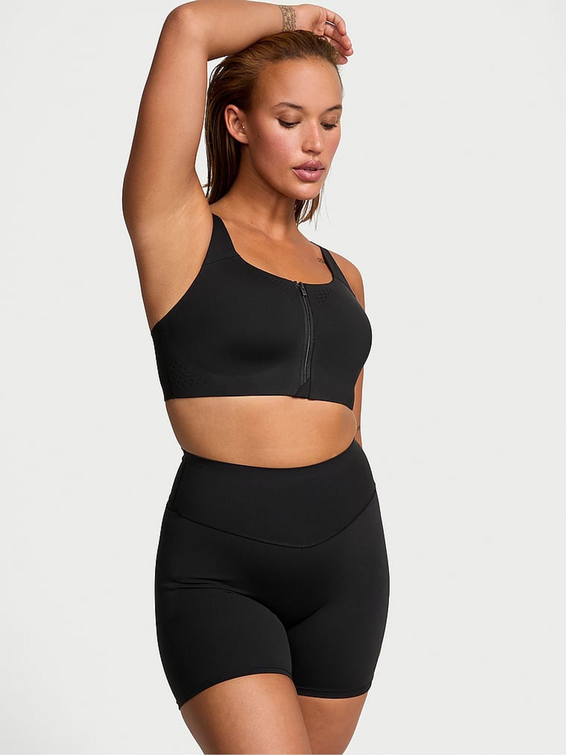 Black Elevate™ High Rise Cycling Shorts | Victoria's Secret UK | Victoria's Secret UK