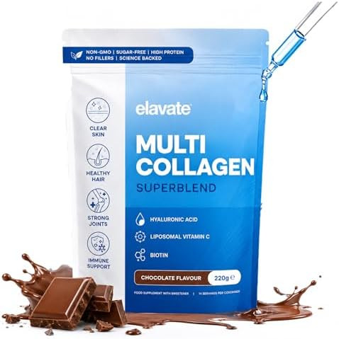 Elavate Multi Collagen Superblend, Elevate Collagen for Women, Extracting from Bovine, Marine, Ch... | Amazon (US)