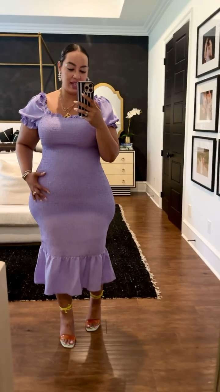 Mother's Day Outfit Inspo - This dress is only $40 💜 I am wearing size XL 

 #LTKFindsUnder50 #LTKStyleTip #LTKPlusSize