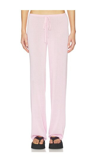 Frankies Bikinis Ela Knit Pant in Pink. - size XXS | Revolve Clothing (Global)