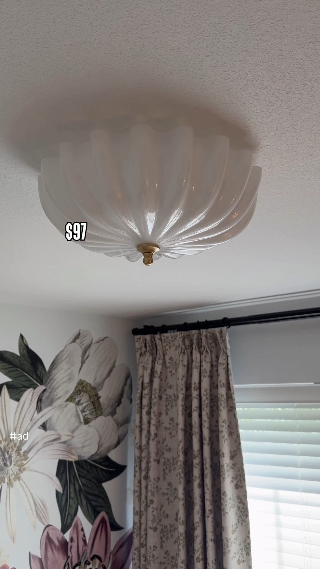 #ad I can't believe this milk glass flush mount light was under $100. 🤯

I've been updating my daughter’s modern organic bedroom and wanted a vintage flush mount ceiling light that looked collected, timeless, and expensive. The problem? Most of the ones I loved were hundreds of dollars.

Then I found this gorgeous brass and milk glass light at Lowe's, and honestly, the quality blew me away. The milk glass shade gives off the prettiest glow, the brass finish looks high-end, and it completely transforms the room. If I saw this in a designer lighting store, I would have expected it to cost 3-5 times as much.
The Lowe's lighting section is seriously one of the most underrated places to shop for affordable home decor finds. This light would look beautiful in a bedroom, hallway, entryway, mudroom, or laundry room.

Linked everything here along with 12 other budget-friendly Lowe’s finds that will help you decorate on a budget. ✨

#lowespartner #flushmount #kidsbedroom @lowes

#LTKhome #LTKsale