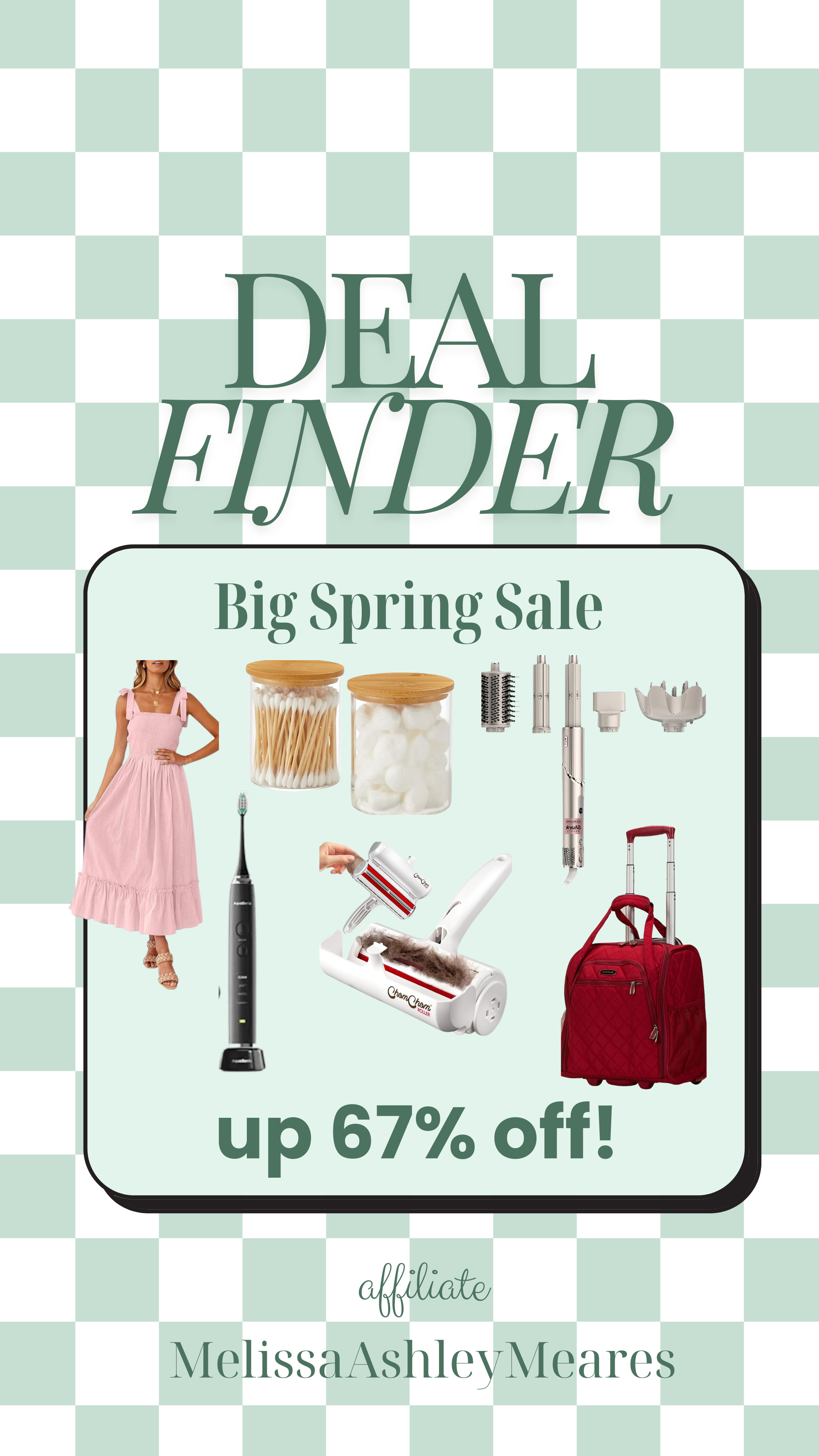 There are so many great deals right now I couldn't pick just one! Here are the best ones I found!

big spring sale, amazon big spring sale, luggage, carry on luggage, carry-on luggage, underseat carry-on, shark hair system, chom chom pet hair remover, spaghetti strap dress, spring dress, summer dress, electric toothbrush, aquasonic, glass apothecary jars, apothecary jar, bathroom qtip holder 

 

#LTKSeasonal #LTKSaleAlert #LTKFindsUnder50