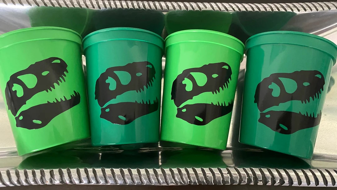 Dinosaur 16oz Reusable Stadium Cups Birthday Party Favors - Etsy | Etsy (US)