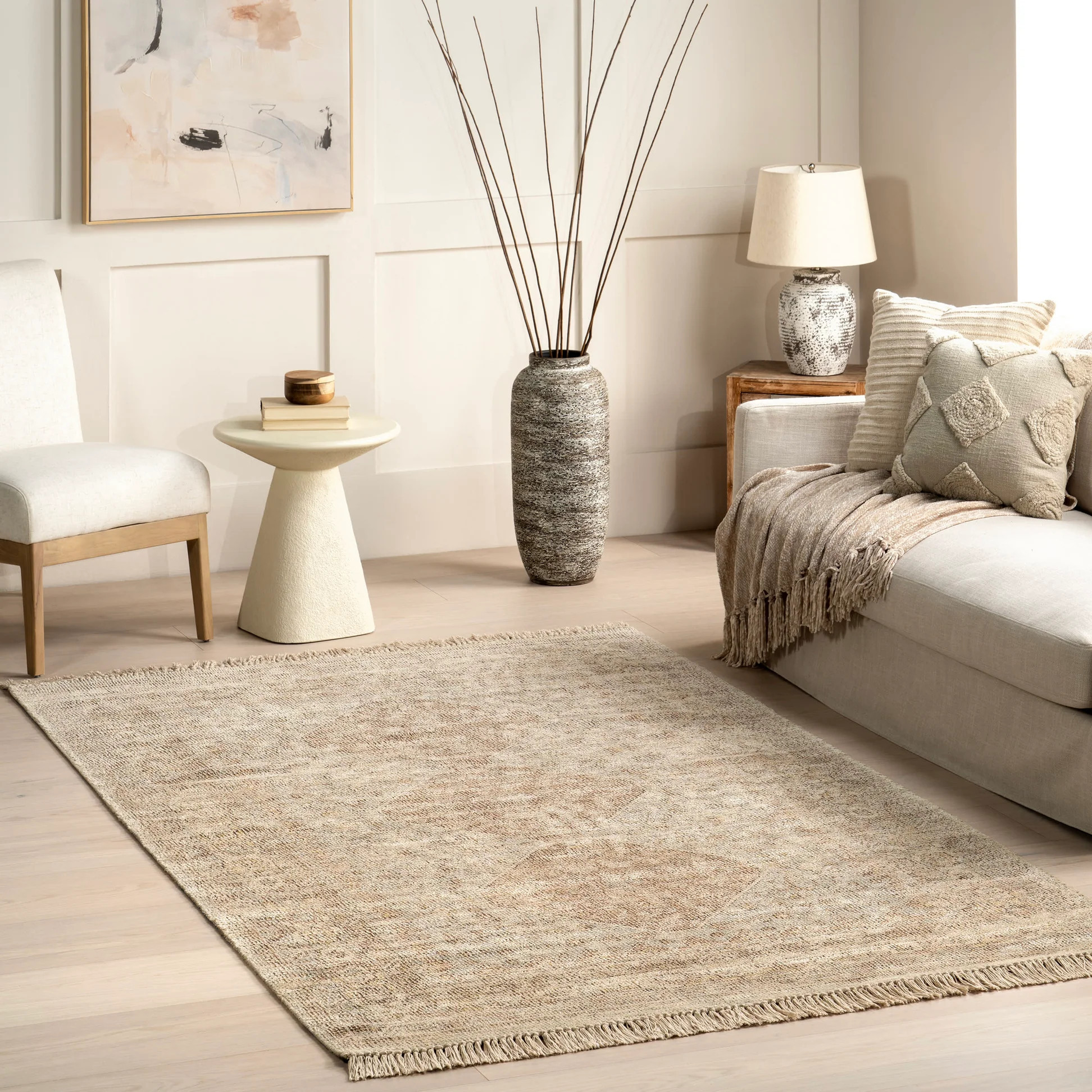 Laurie Casual Tasseled Rug | Rugs USA