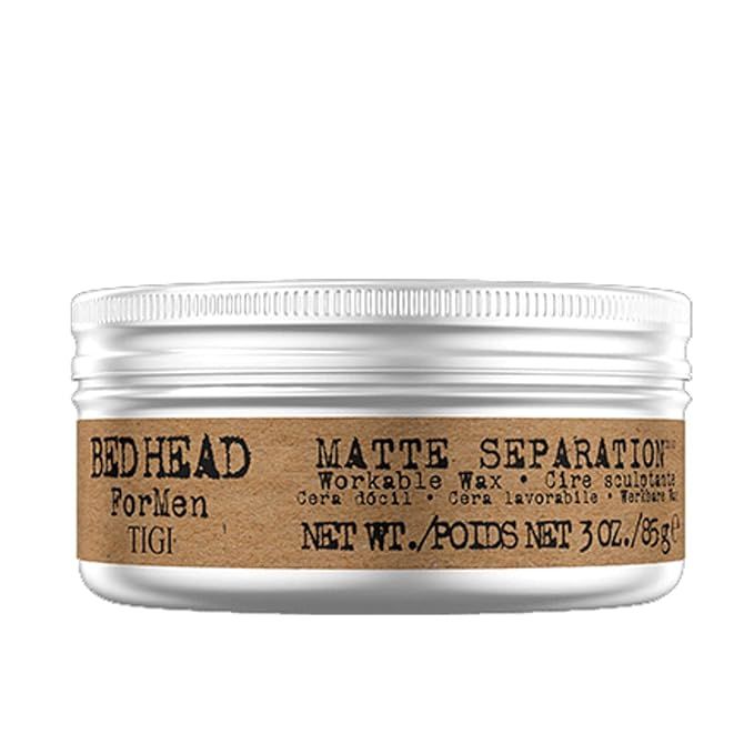 TIGI Bed Head for Men Matte Separation Workable Wax, 3 Ounce | Amazon (US)