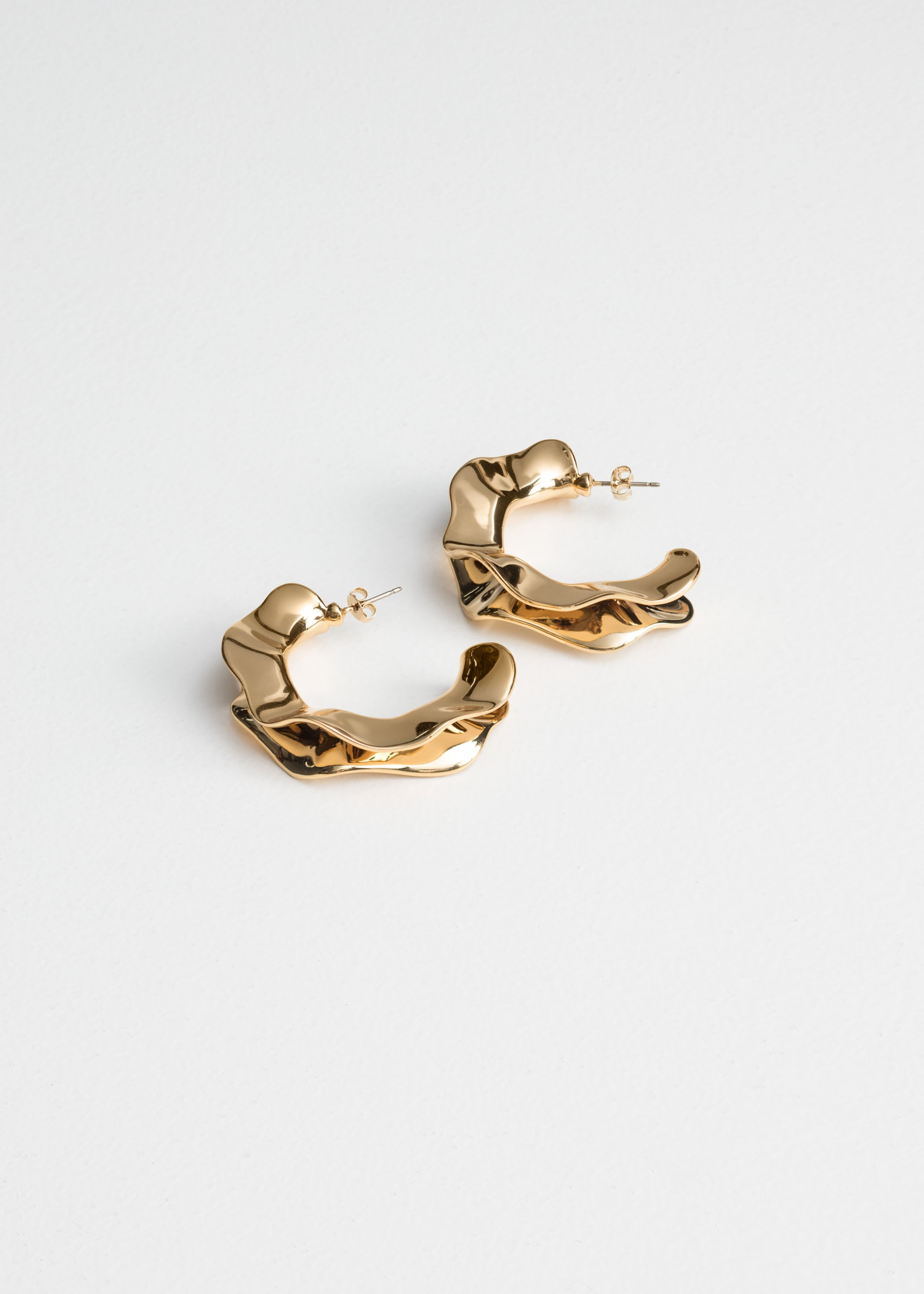 Rippling Wave Hoop Earrings | & Other Stories (EU + UK)