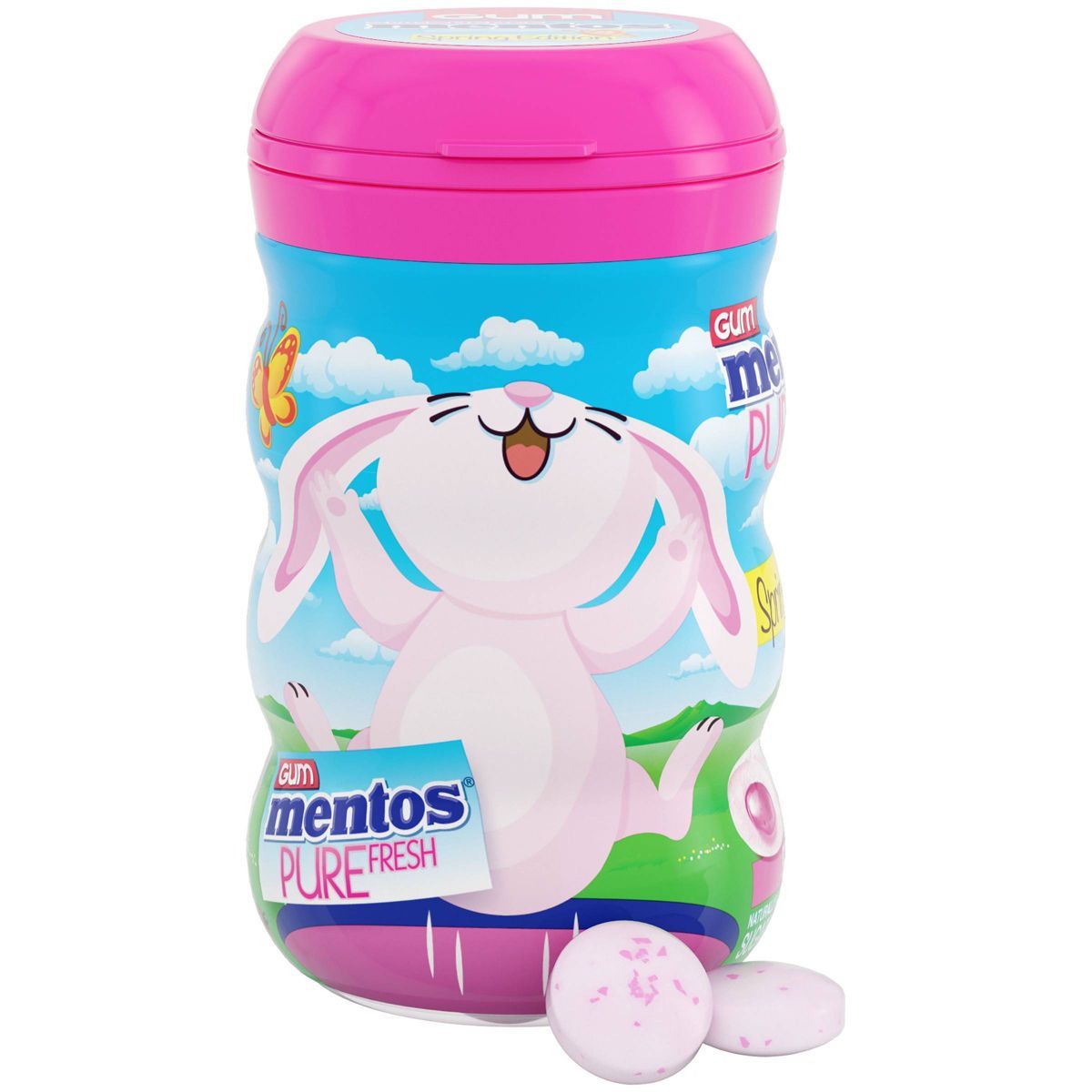 Mentos Gum Curvy Bottle Easter Edition Bubble Fresh - 3.53oz | Target