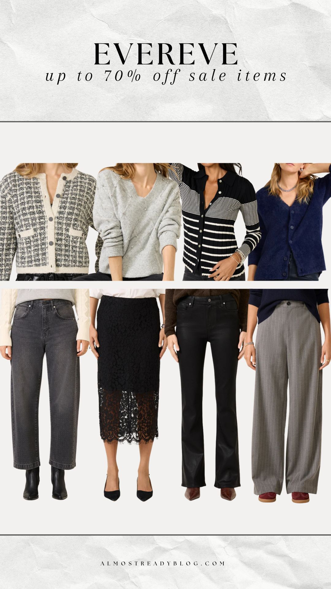 Up to 70% off sale items from Evereve right now!!

sale alert, nye, gifts for her, winter fashion, denim, sweater, new arrivals, watchnow, casual outfit, amanda west 

 #LTKSeasonal #LTKSaleAlert #LTKFindsUnder100