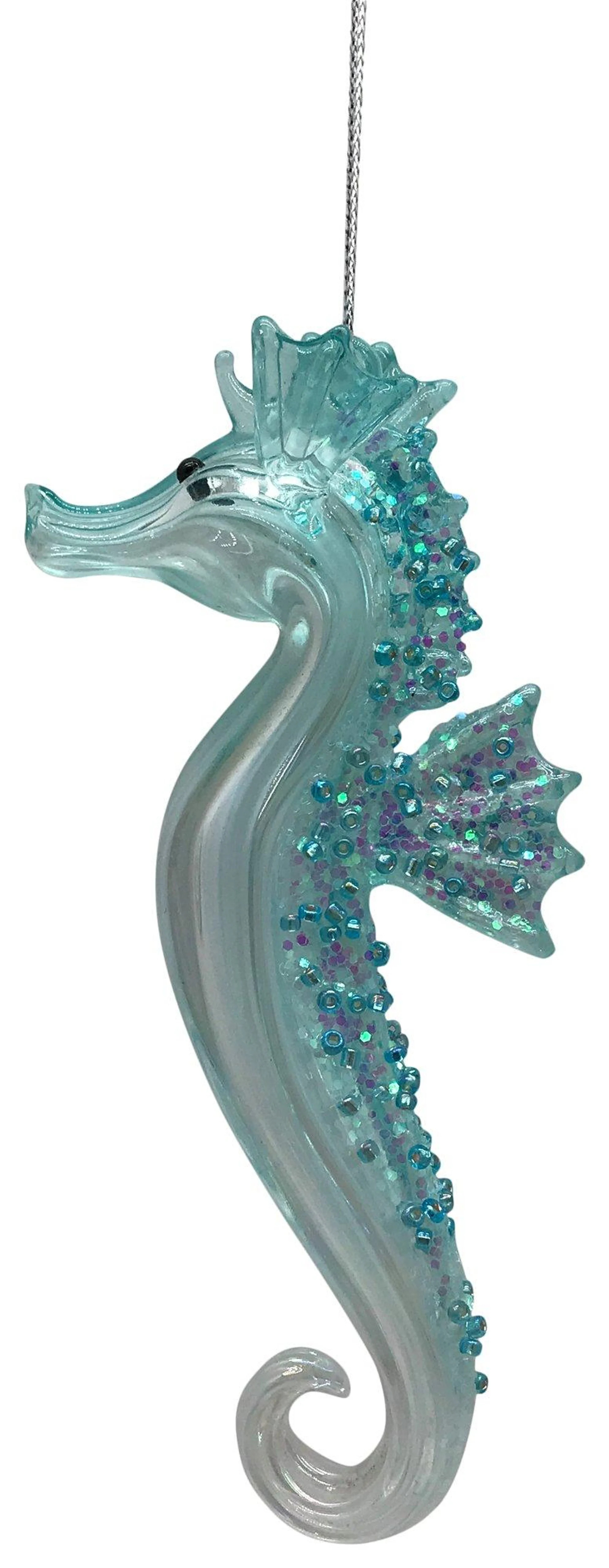 Brighten The Season 6.25 In. Glass Seahorse Holiday Ornament | Bealls