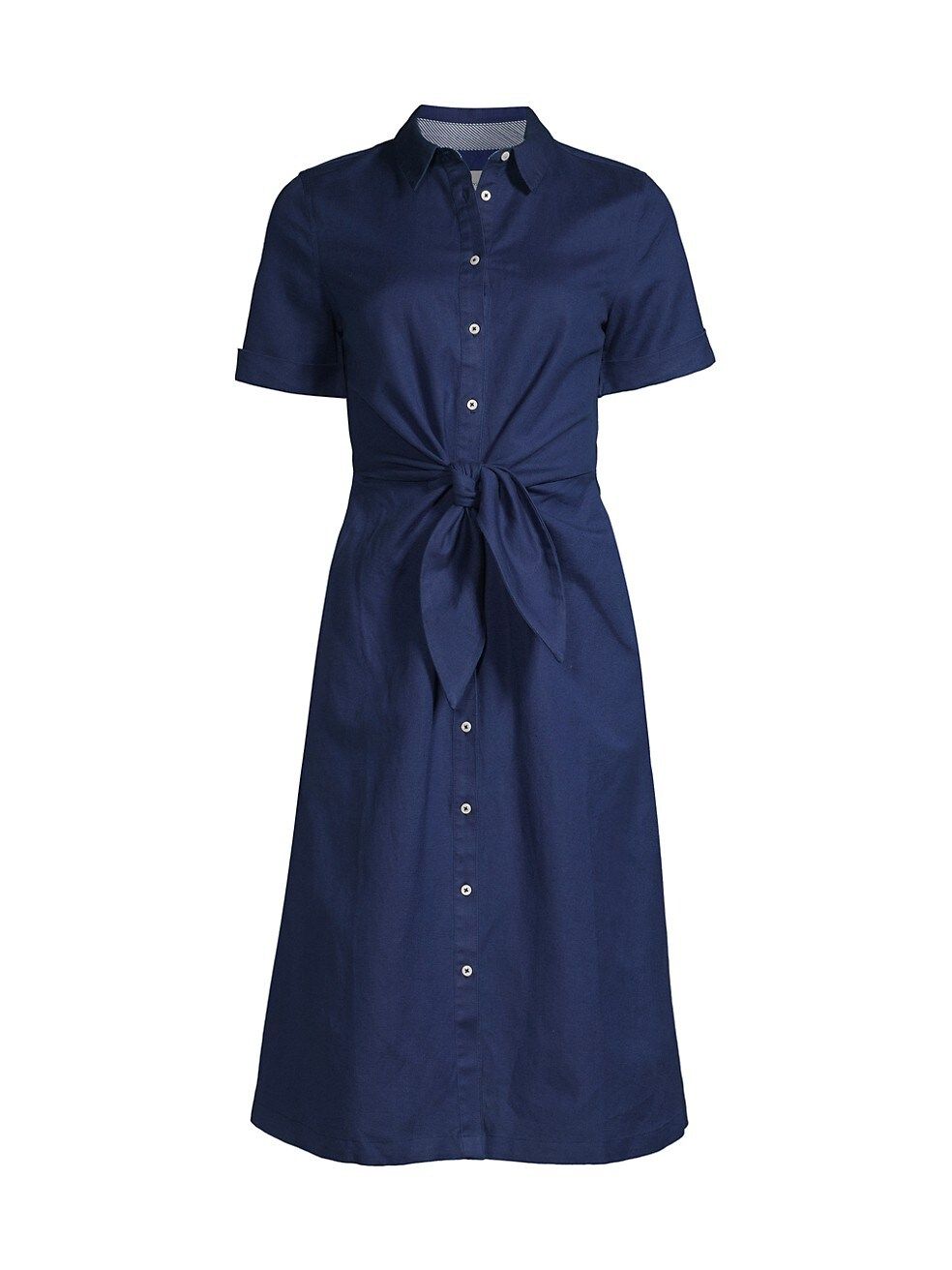 Vineyard Vines Linen-Blend Tie-Front Dress | Saks Fifth Avenue