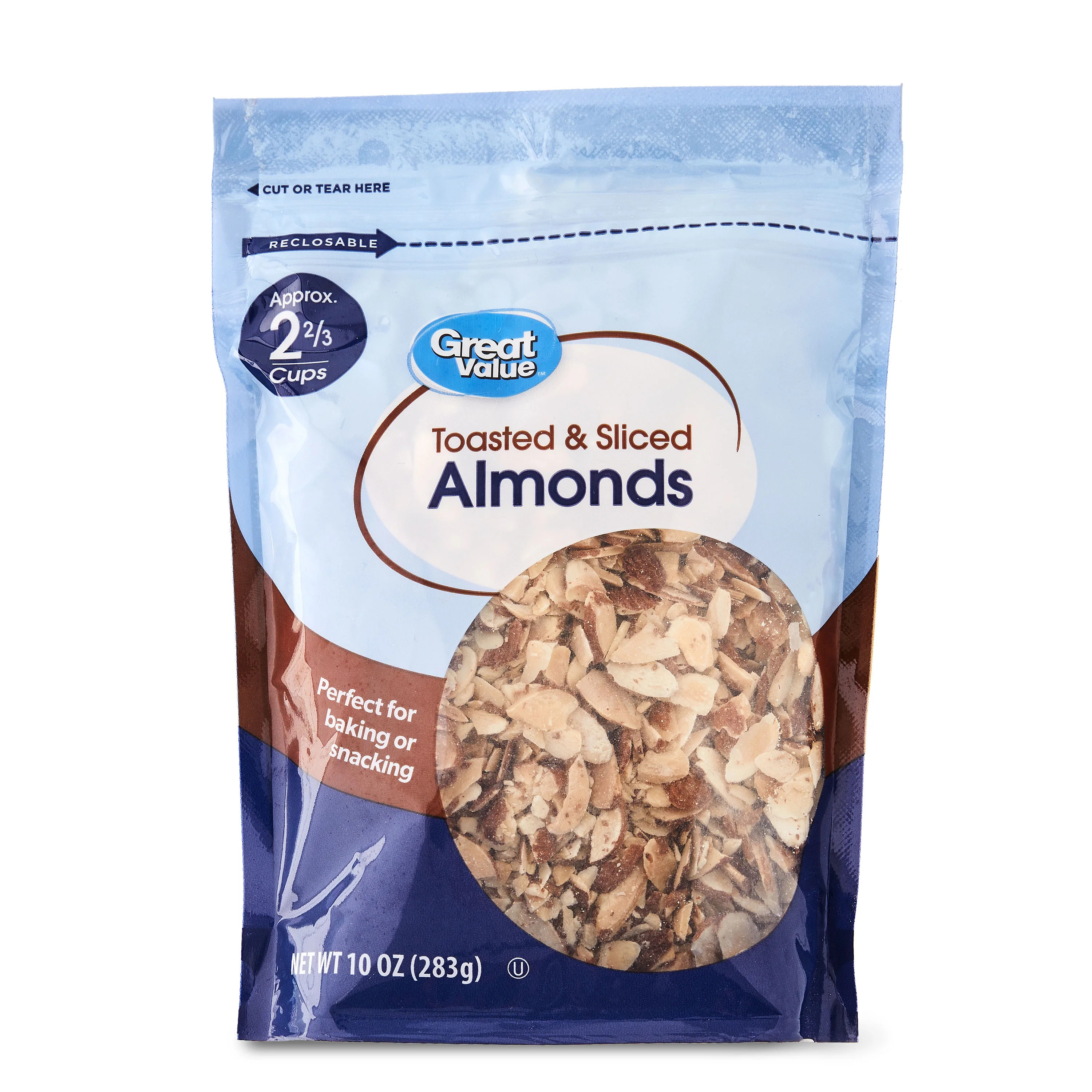 Great Value Toasted and Sliced Almonds, 10 oz | Walmart (US)