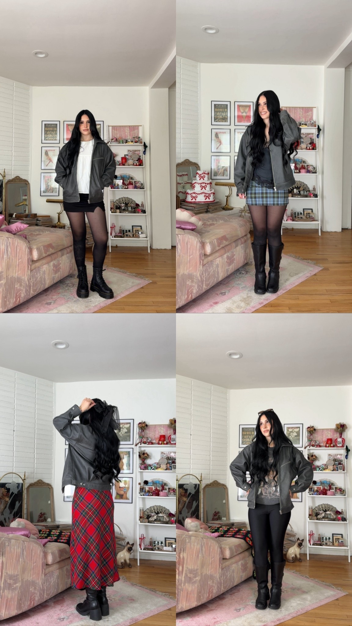 this 100% leather jacket is on sale today! been wearing it so much since i got it. wearing size small (oversized fit) in distressed black. linked a bunch of other stuff as well on sale for today only that are my faves! 

#LTKCyberWeek #LTKGiftGuide #LTKHoliday