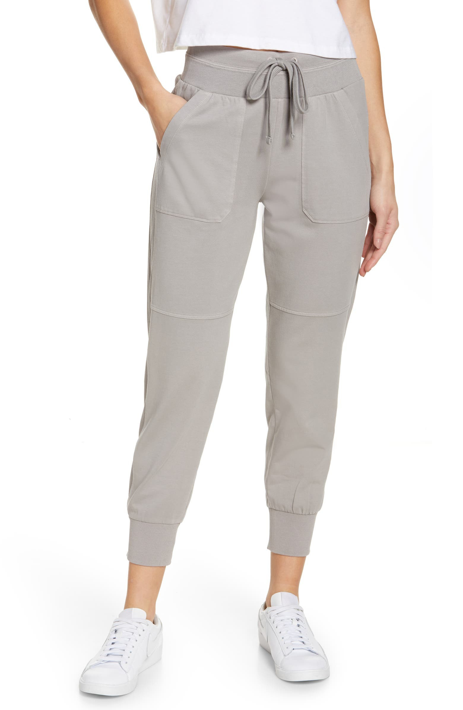 Washed Organic Cotton Ankle Joggers | Nordstrom