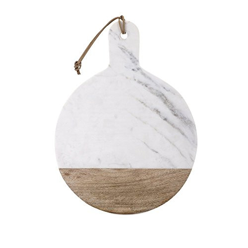 IMAX 82514 Peyton Marble and Wood Cheese Board, White | Amazon (US)
