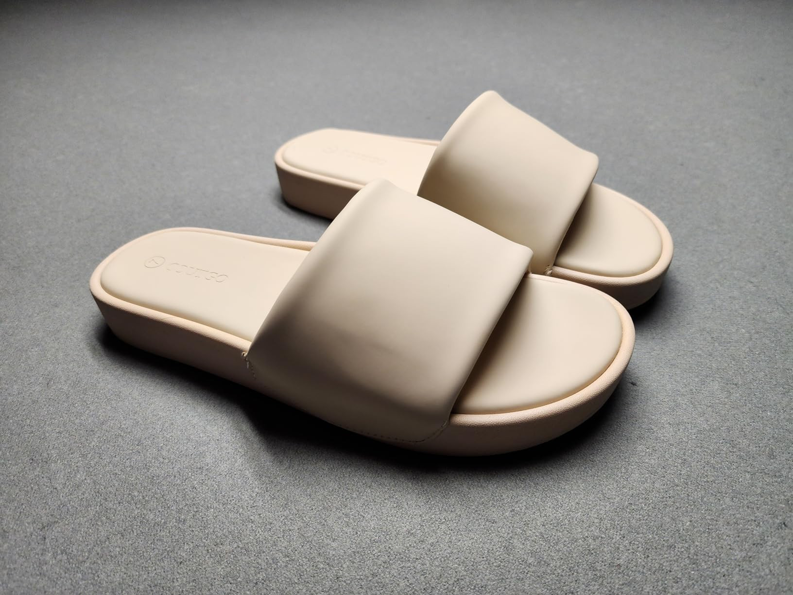 Coutgo Womens Platform Slide Sandals Comfortable Open Toe Slippers Slip On Summer Beach Shoes | Amazon (US)