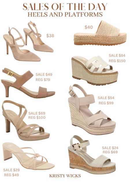 Sales of the day! Great deals on all these cute heels and platforms! 💫

Wear these to weddings, bridal showers, out to lunch, Easter Day and all your spring/summer events! 💕





#LTKshoecrush #LTKunder100 #LTKsalealert