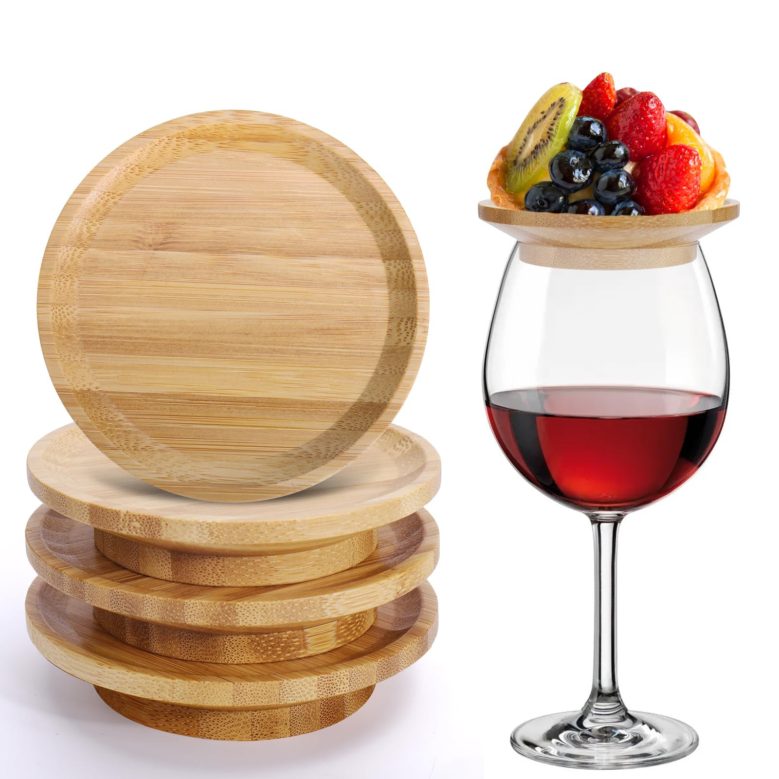 AIERSA Wine Glass Charcuterie Topper, Suitable for 2.16" to 3.6" in Diameter, Charcuterie Wine Gl... | Amazon (US)