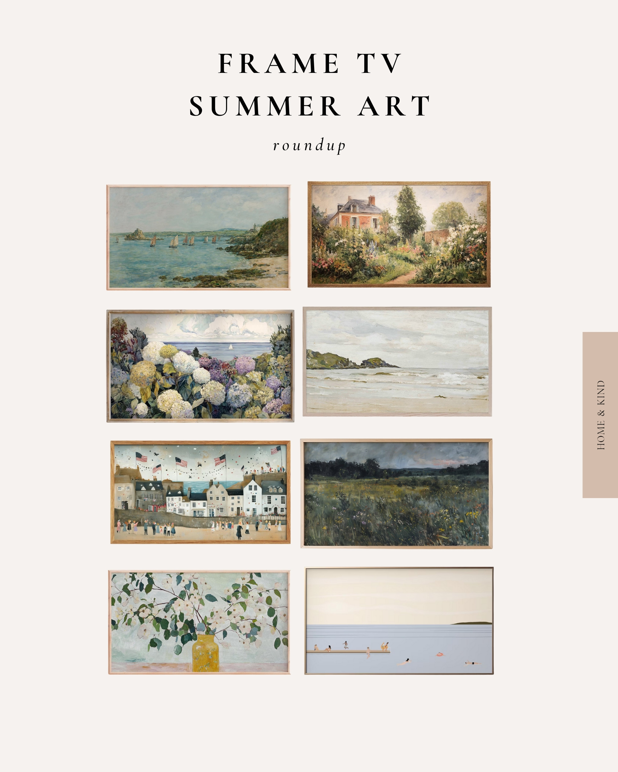 If you need a mini home refresh, here are some really fun frame TV art prints! It's one of my favorite ways to make my home feel seasonal.  

 #LTKSummerEdit #LTKHome