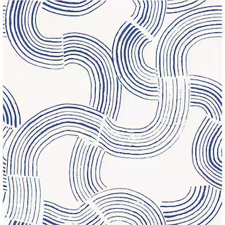 NuWallpaper Cobalt Hokime Peel and Stick Vinyl Wallpaper NUS4318 - The Home Depot | The Home Depot