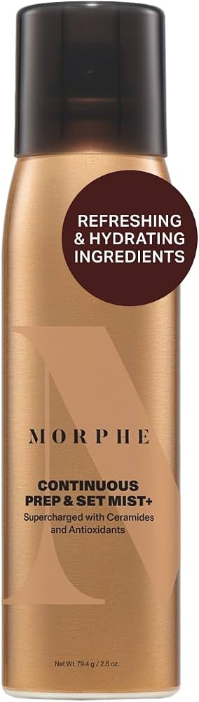 Morphe Continuous Prep & Set Setting Spray - Hydrating Setting Spray for Makeup & Skin Prep - Enr... | Amazon (US)