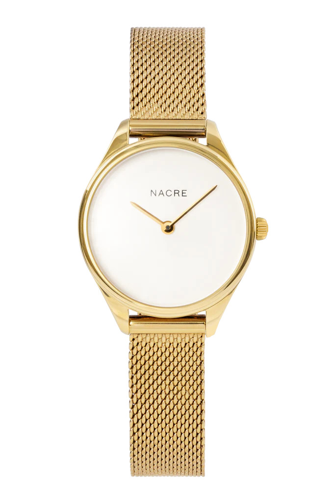 Mini Lune - Gold - Gold Mesh | Nacre, LLC