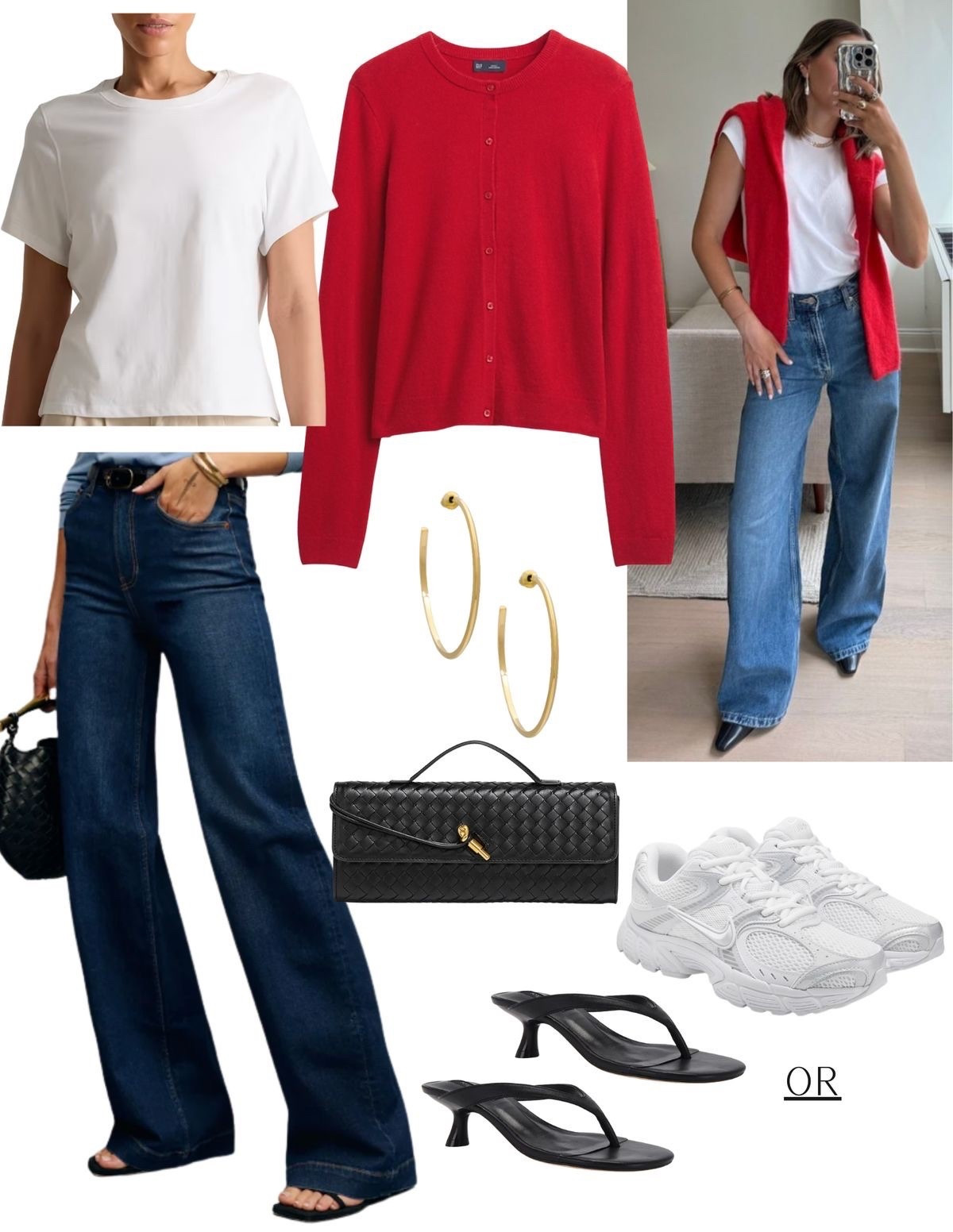 Get The Look: Red Cardigan & Classic Denim

#LTKgrwm #LTKootd