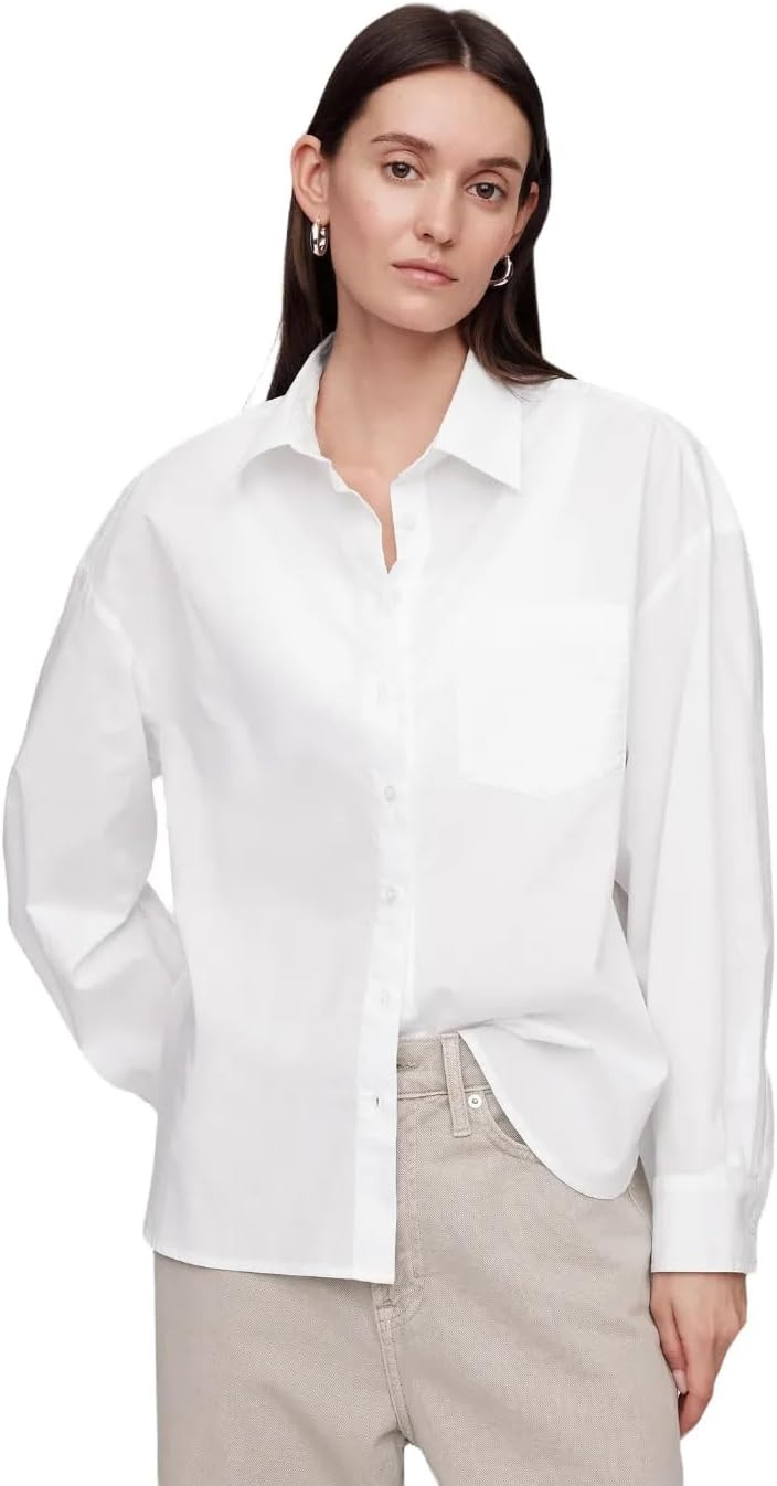 Gap Women's Poplin Big Shirt | Amazon (US)