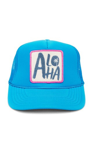 Aloha Hat in Blue | Revolve Clothing (Global)