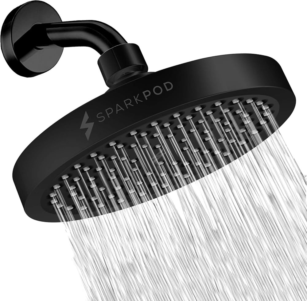 SparkPod Shower Head - High Pressure Rain - Luxury Modern Look - Tool-less 1-Min Installation - A... | Amazon (US)