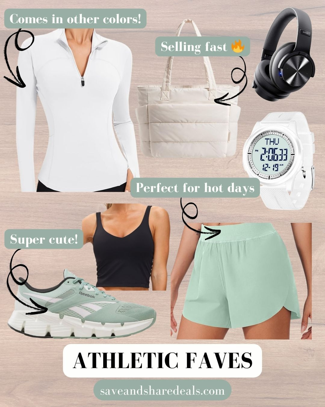 Athletic faves! Who says you can't look cute while working out?!! #athleisure #athleticwear #amazonfashion 

 