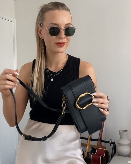 Day 11/30 days of summer outfits - a silky skirt is paired with black accessories! I’ve linked my favourite everyday but elevated black bags 🖤 #LTKGift 

#LTKaustralia #LTKstyletip #LTKGiftGuide