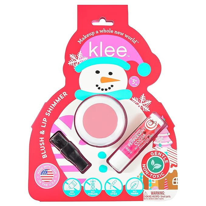 Klee Naturals Holiday Blush and Lip Shimmer Makeup Kit. Gentle and Non-Toxic. Perfect for Kids an... | Amazon (US)