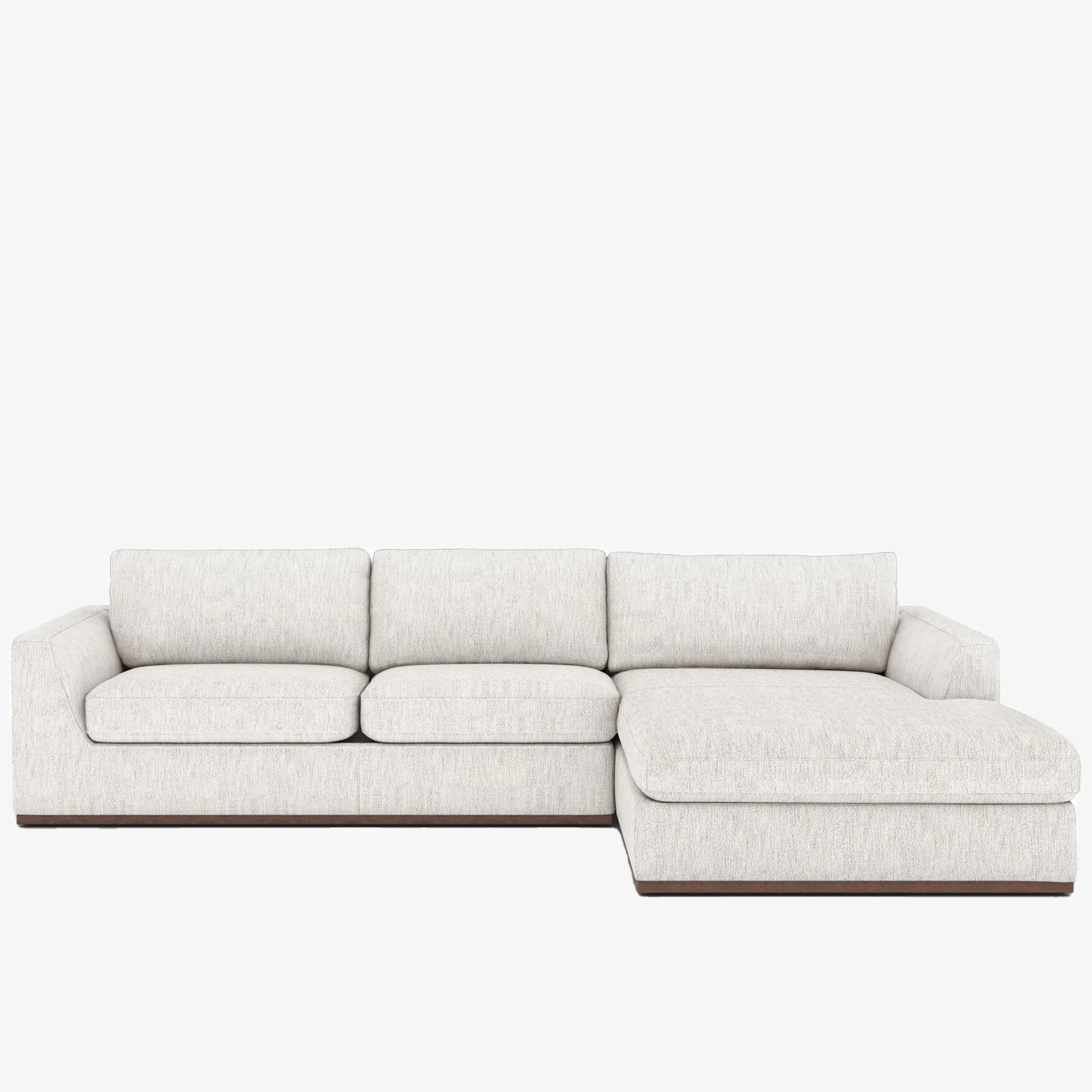 Four Hands Colt 2-Piece Sectional in Merino Cotton Right Chaise | The Addison West