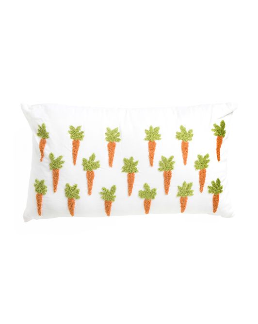 14x24 French Knot Carrots Pillow | TJ Maxx