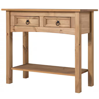 OSHOME Rustic Corona Brown Console Table | Lowe's