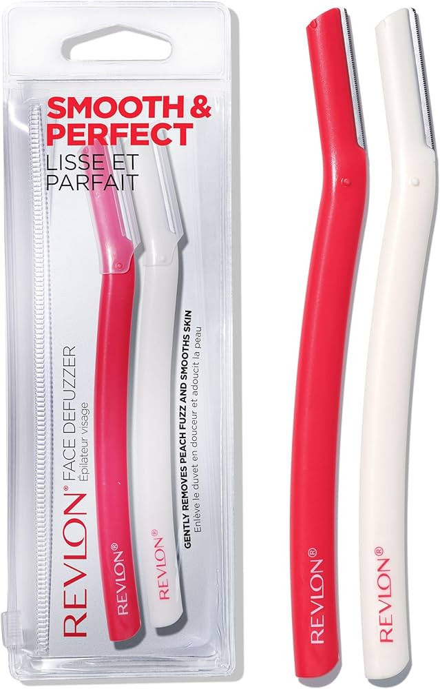 Revlon Face Defuzzers, Hair Removal & Dermaplaning Blade, Beauty Stocking Stuffers, Stainless Ste... | Amazon (US)