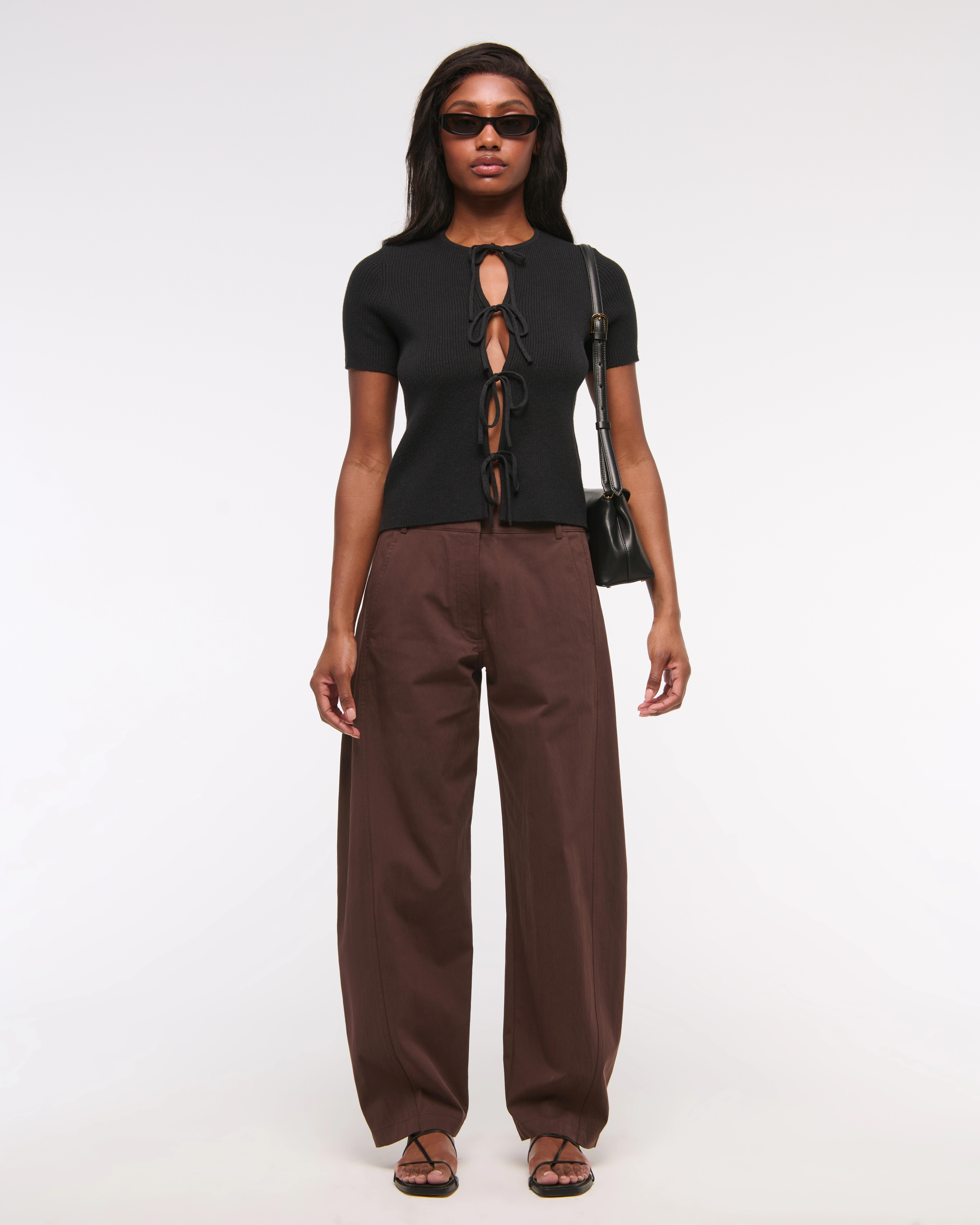 Mid Rise Barrel Pant | Abercrombie & Fitch (US)