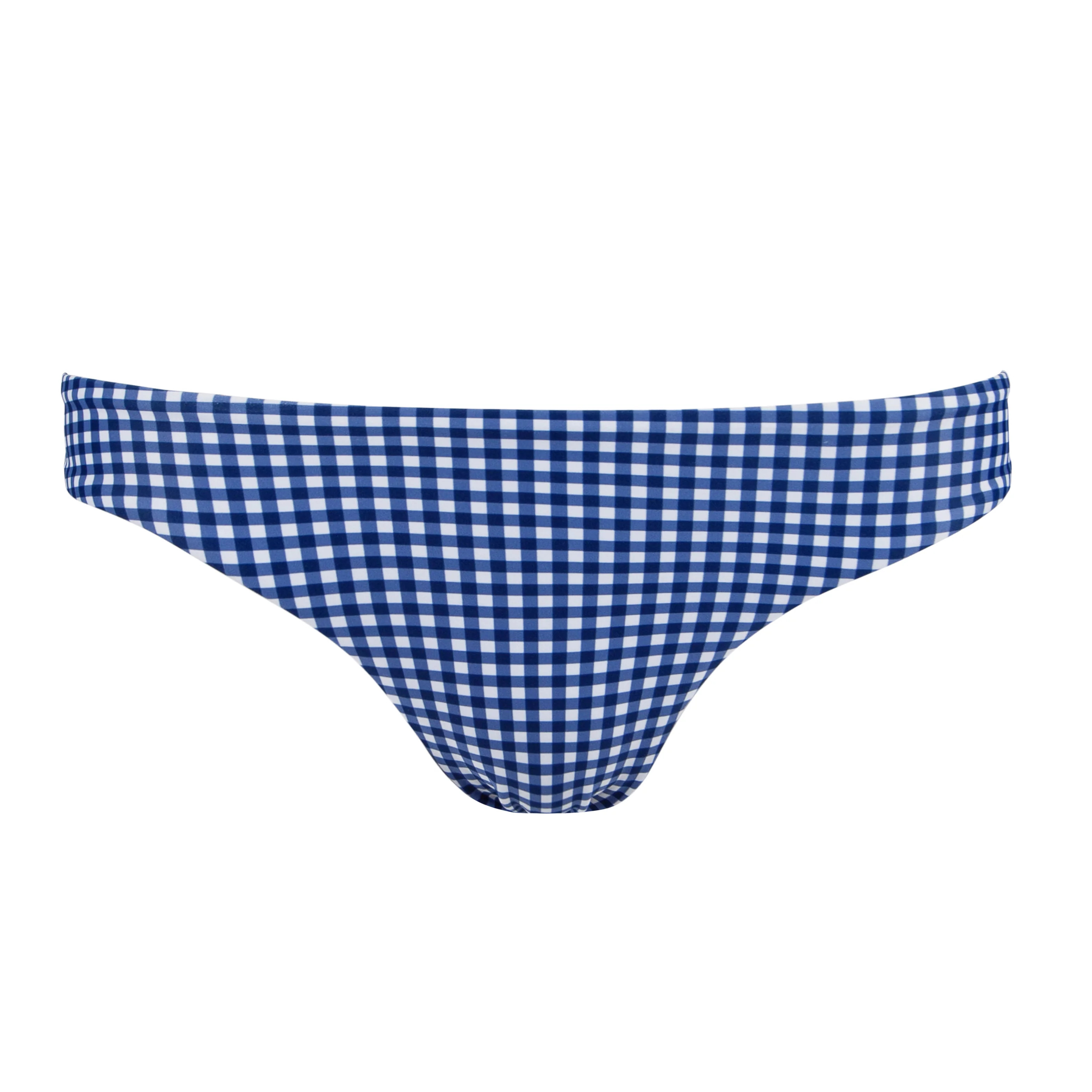 women's navy gingham bikini bottom | minnow swim | Minnow