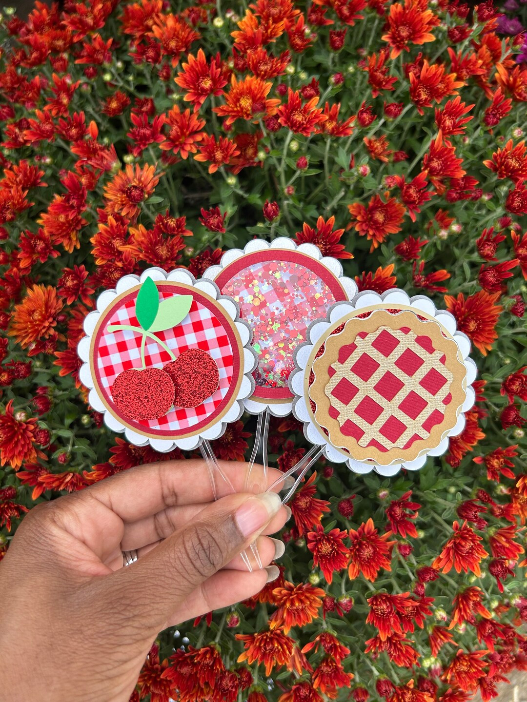 Our Little Cutie Pie Cupcake Toppers Sweet One Fall Birthday Party Thanksgiving Birthday Cherry P... | Etsy (US)