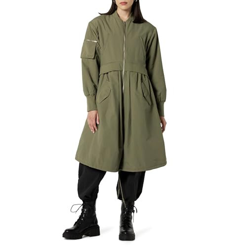 The Drop Women's Double Layer Bomber Coat, Martini Olive, L | Amazon (US)