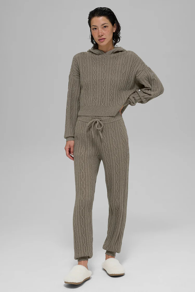 Cable Knit Winter Bliss Hoodie | Alo Yoga (US)
