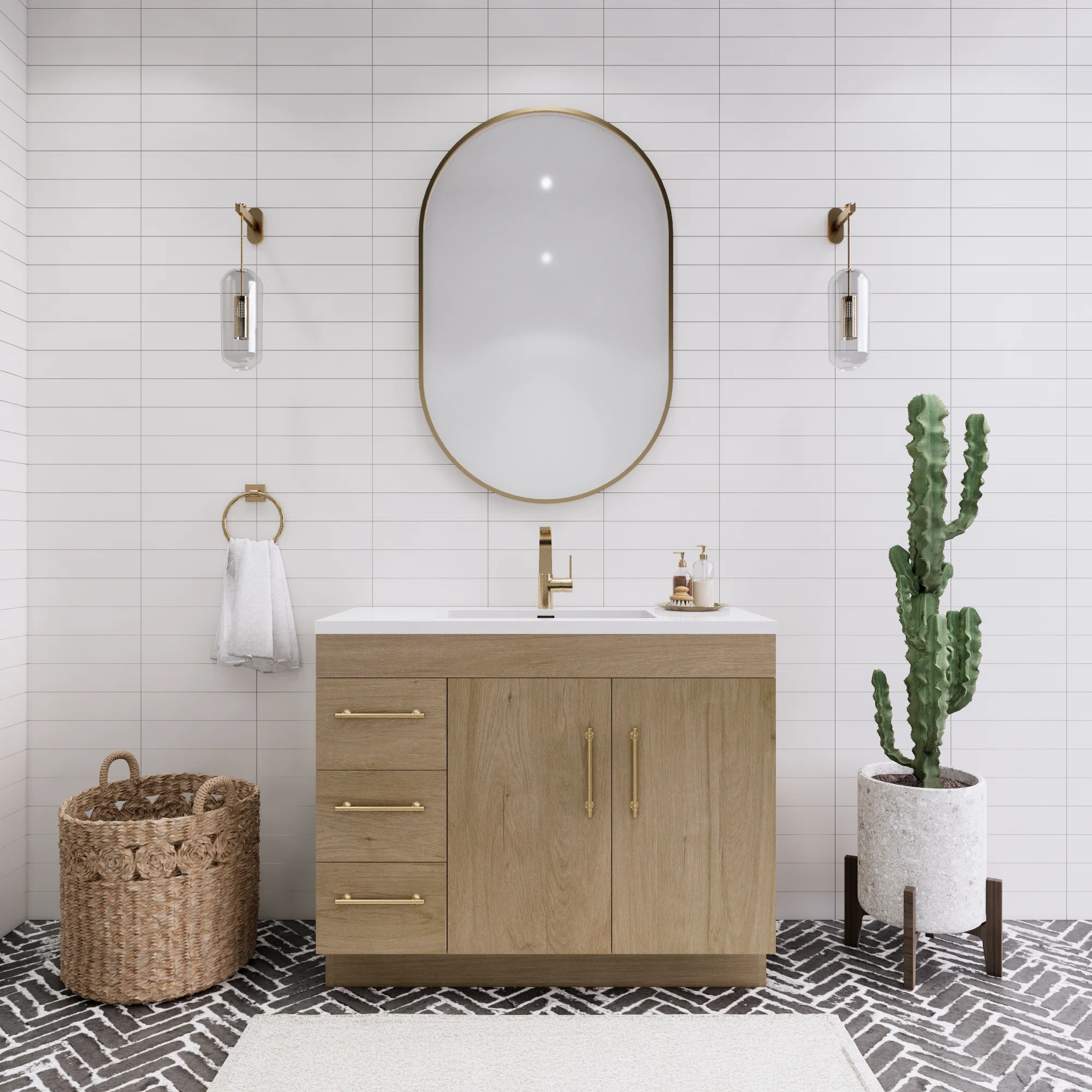 42'' Single Bathroom Vanity with Acrylic TopByElsa4.4Rated 4.4 out of 5 stars.10 Reviews | Wayfair North America