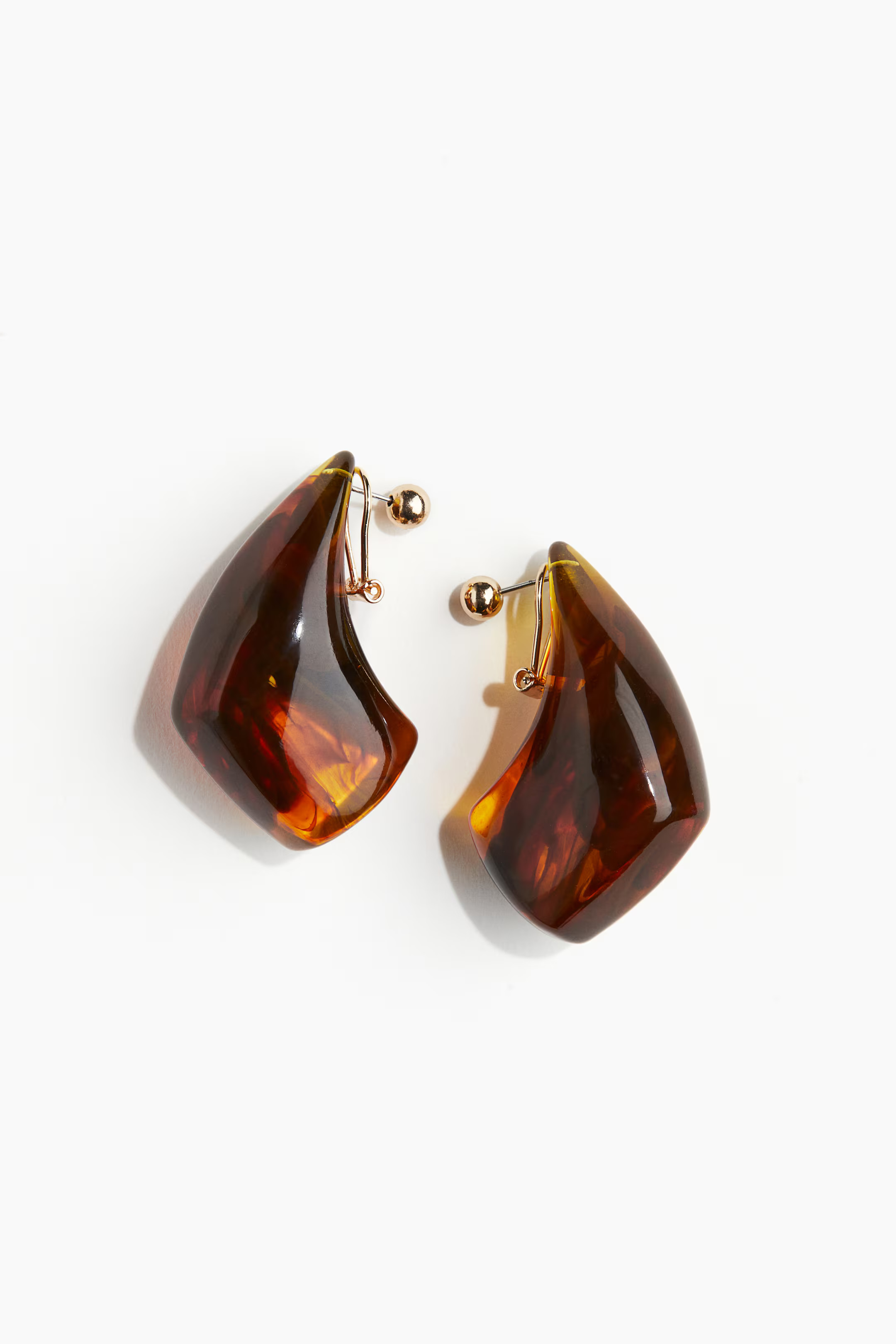 Statement Earrings - Brown - Ladies | H&M US | H&M (US + CA)