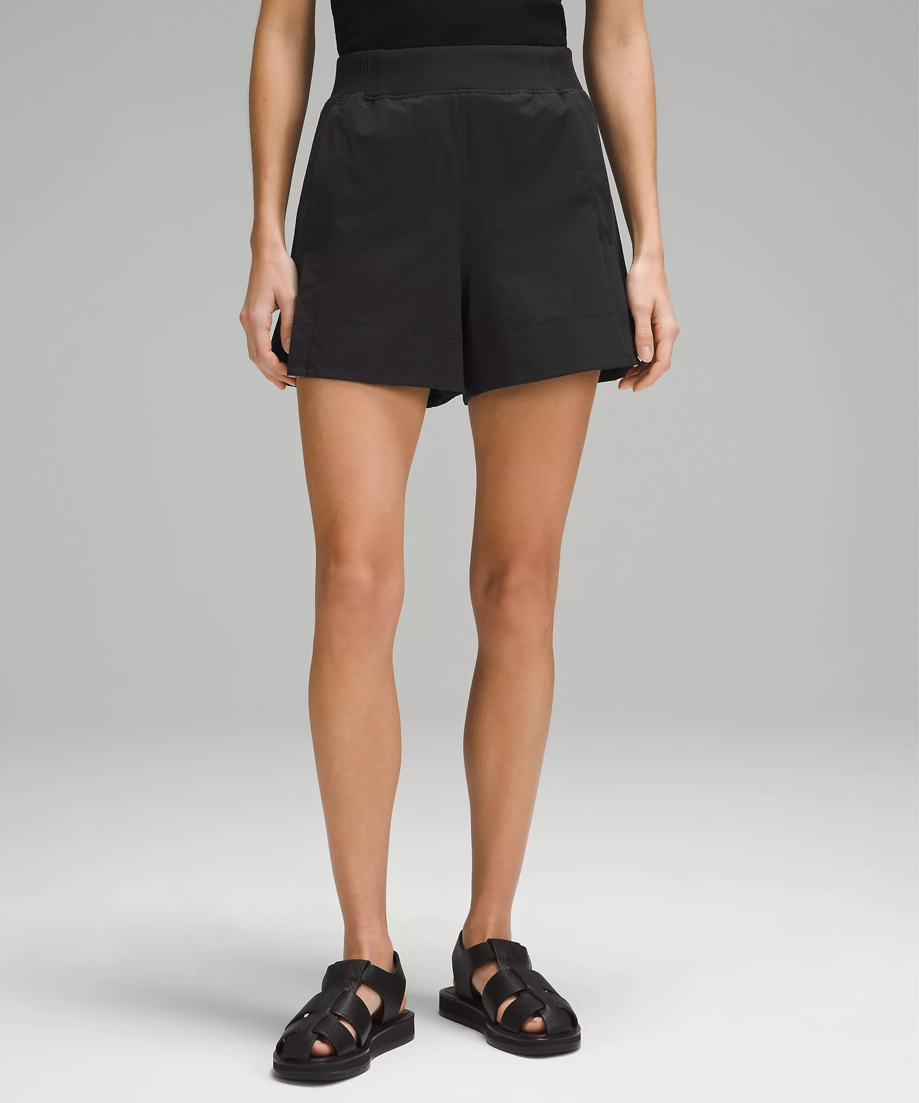 Stretch Woven Relaxed-Fit High-Rise Short 4" | Lululemon (US)