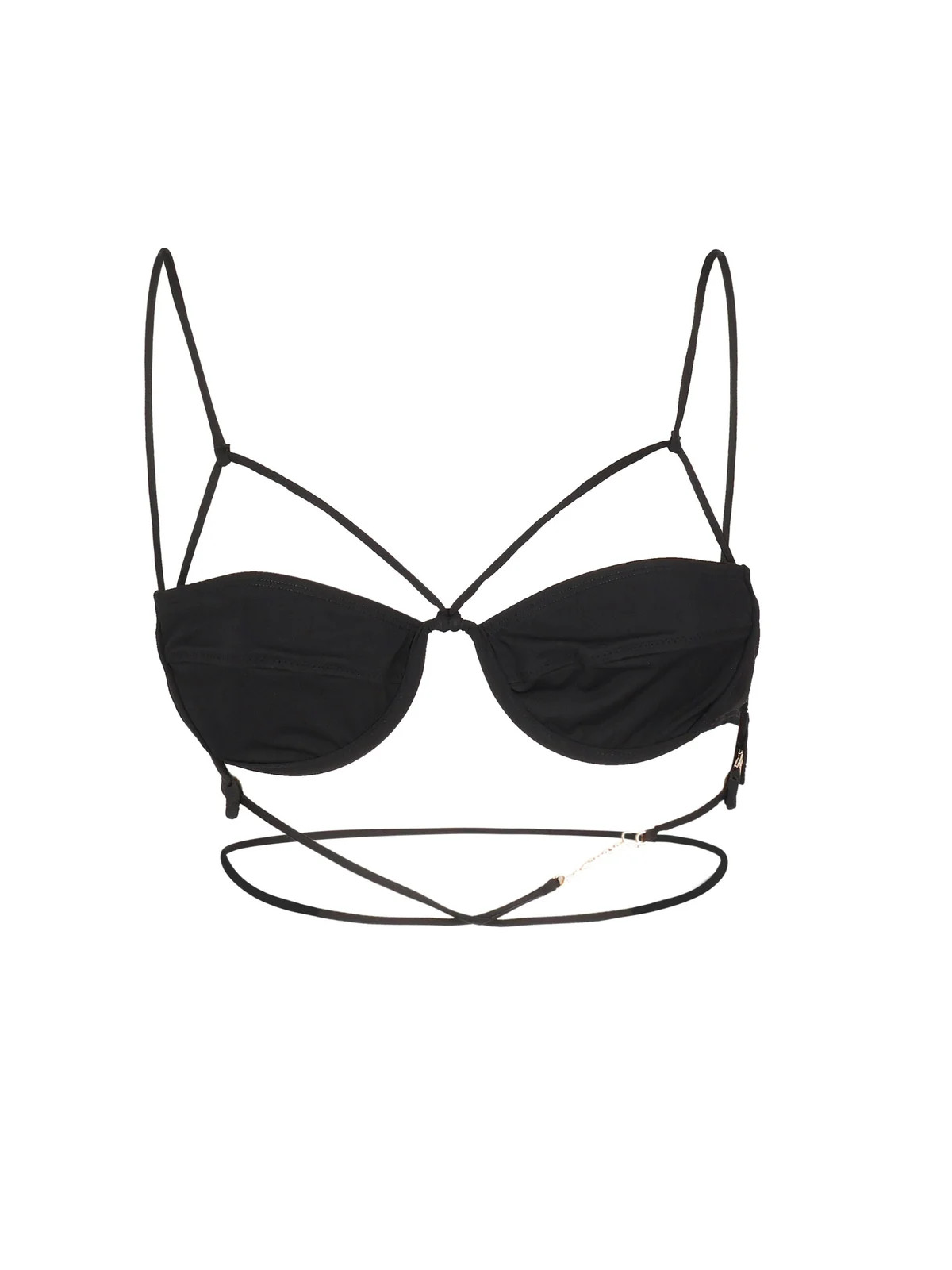 Jacquemus Le Haut De Maillot Signature Clasp Fastened Bikini Top | Cettire Global
