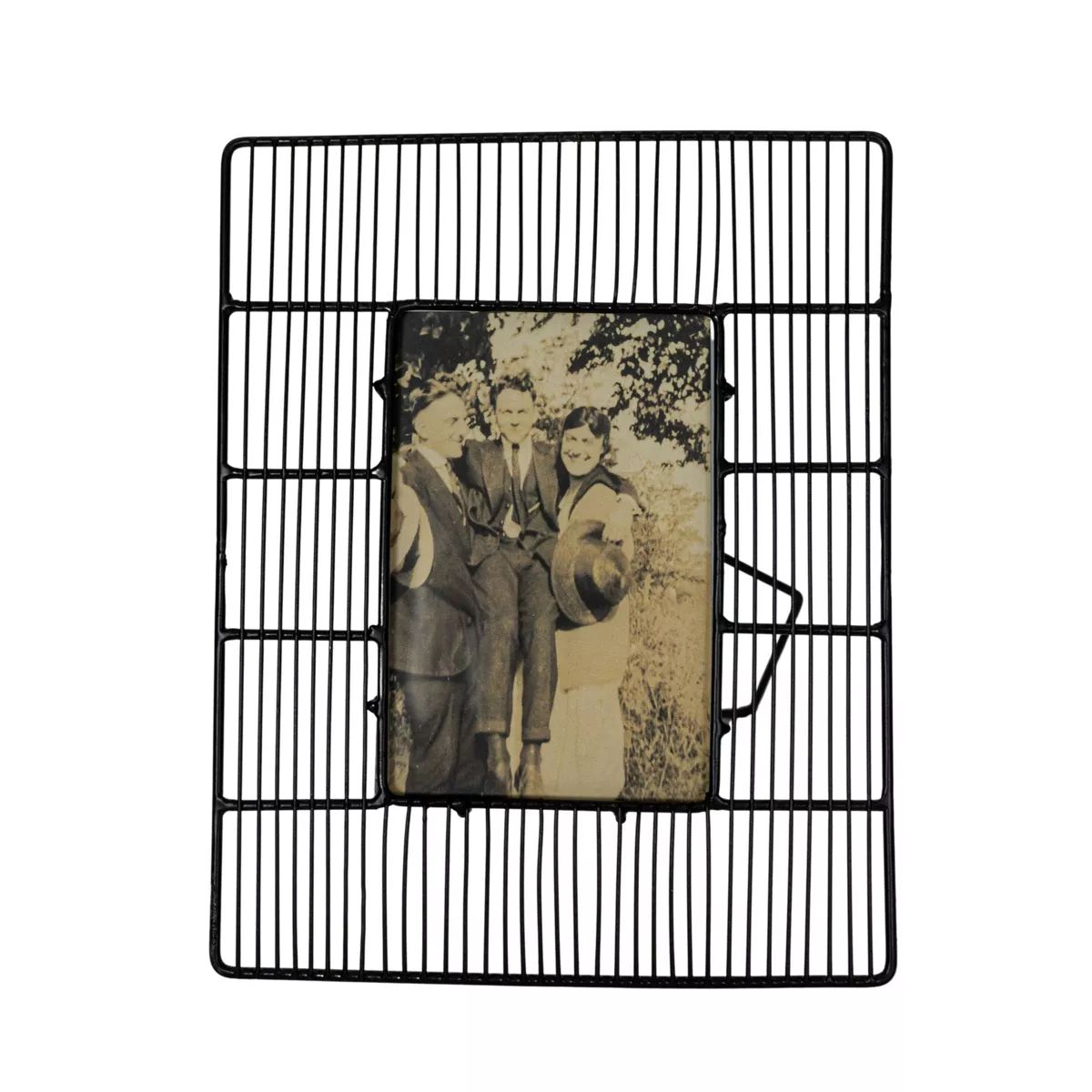 4X6 Inch Picture Frame Black Metal & Glass by Foreside Home & Garden | Target