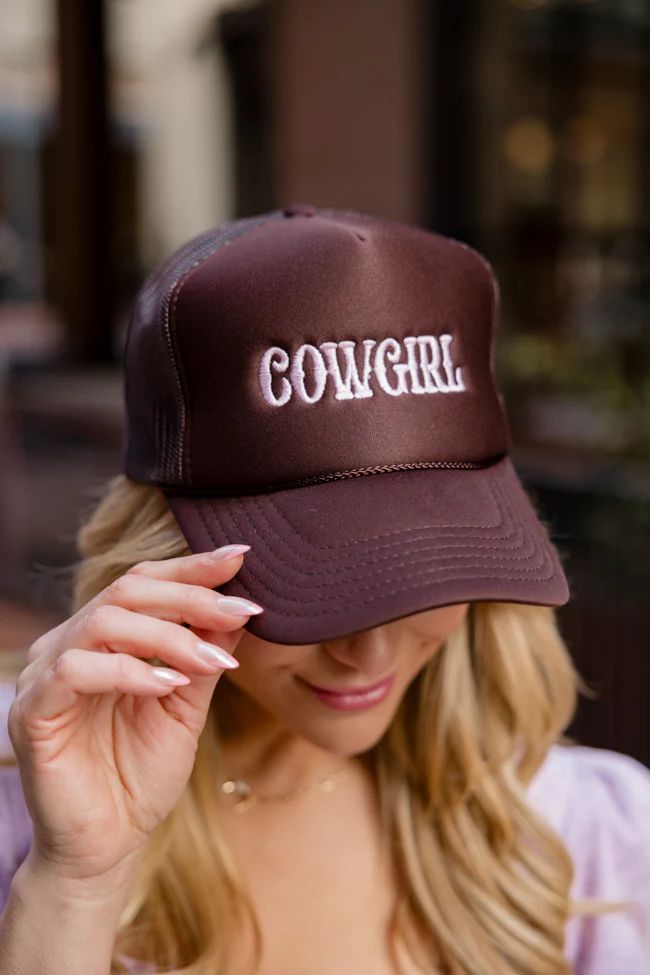 Cowgirl Brown Trucker Hat SALE | Pink Lily