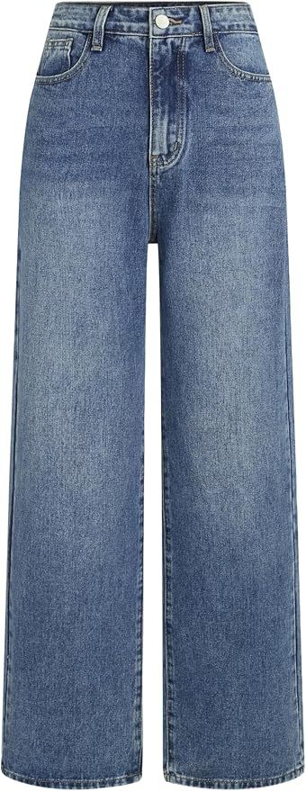 CIDER Yoney Denim Solid Straight Leg Jeans | Amazon (US)