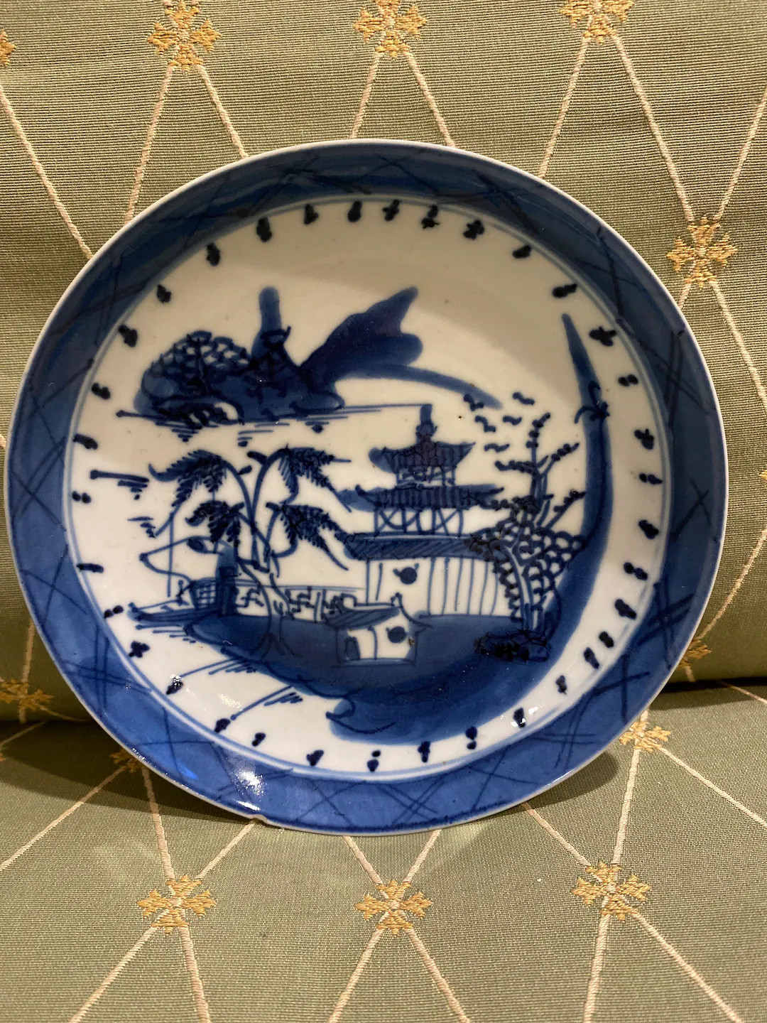 6 inch Antique Canton blue and white plates | Etsy (US)