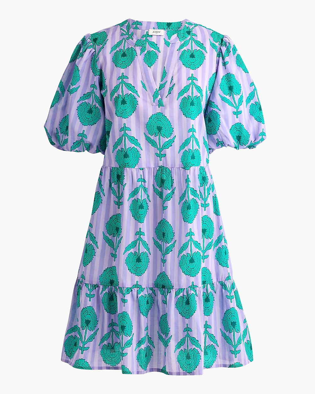 Tiered puff-sleeve cover-up | J.Crew Factory